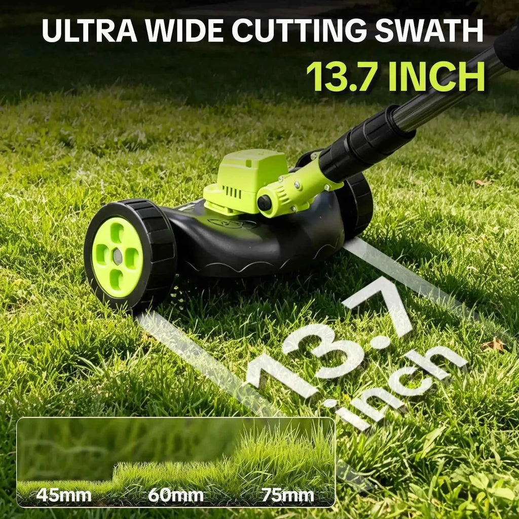 🌱✨ Limited Time 50% OFF✨ 3-in-1 Cordless Lawn Mower | Powerful Grass Trimmer & Edger for Small to Medium Gardens