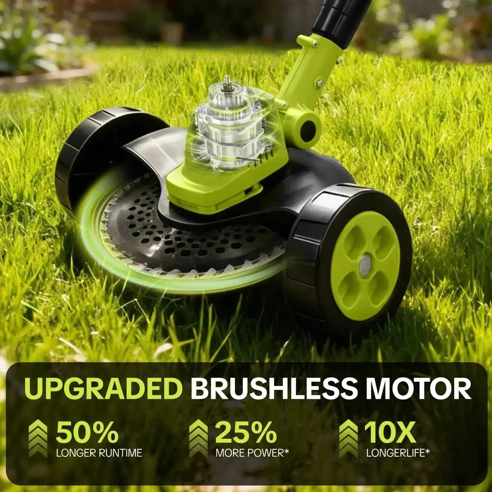 🌱✨ Limited Time 50% OFF✨ 3-in-1 Cordless Lawn Mower | Powerful Grass Trimmer & Edger for Small to Medium Gardens