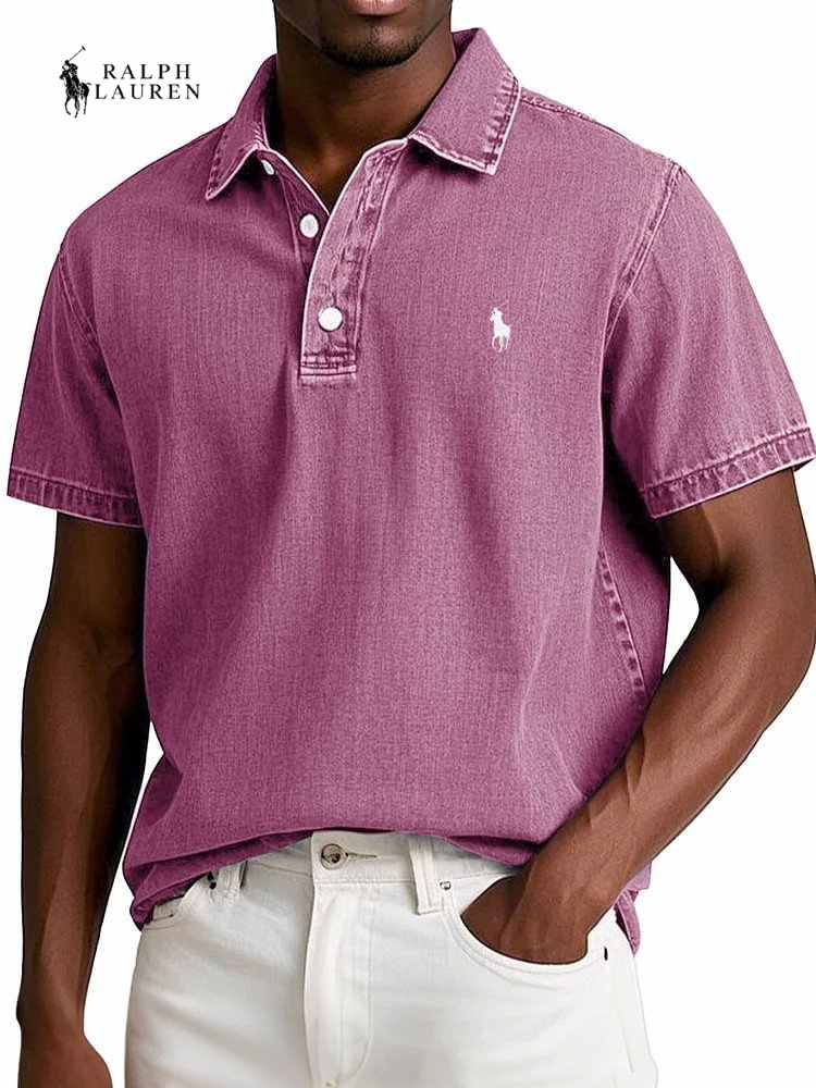 Vintage Textured Everyday Polo Shirt