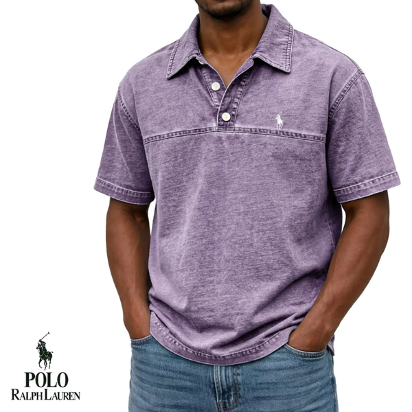 Vintage Washed Slim Polo Shirt