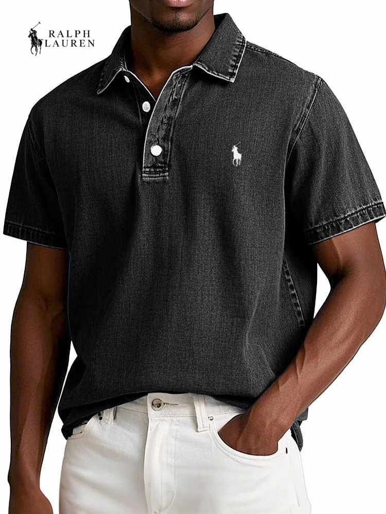 Vintage Textured Everyday Polo Shirt