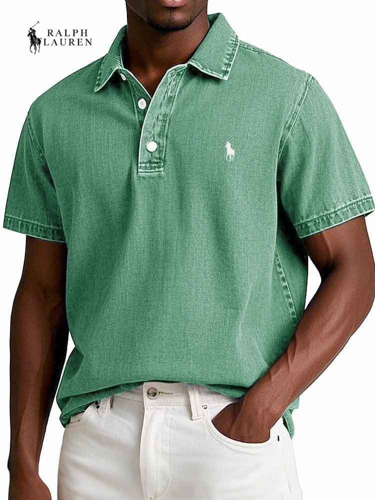 Vintage Textured Everyday Polo Shirt