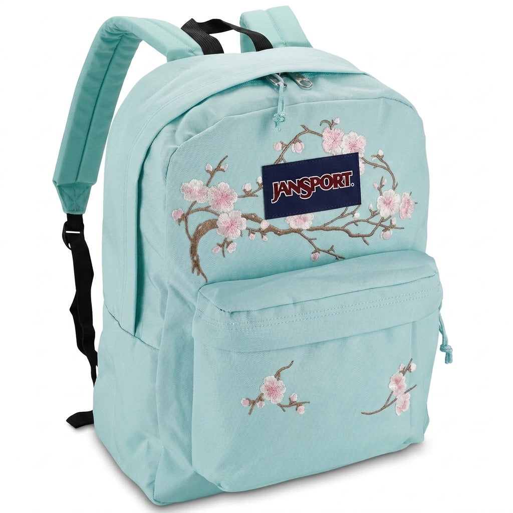 Sakura Embroidered Backpack