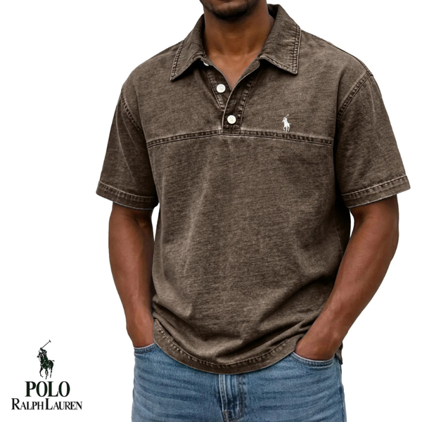 Vintage Washed Slim Polo Shirt