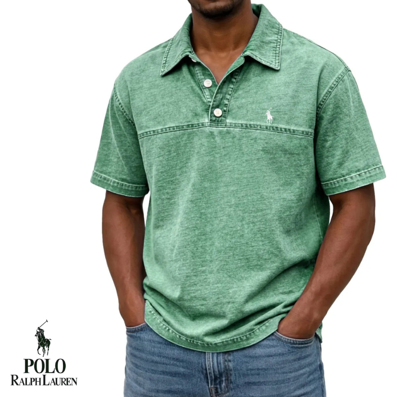 Vintage Washed Slim Polo Shirt