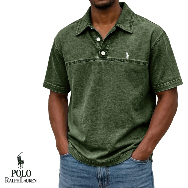 Vintage Washed Slim Polo Shirt