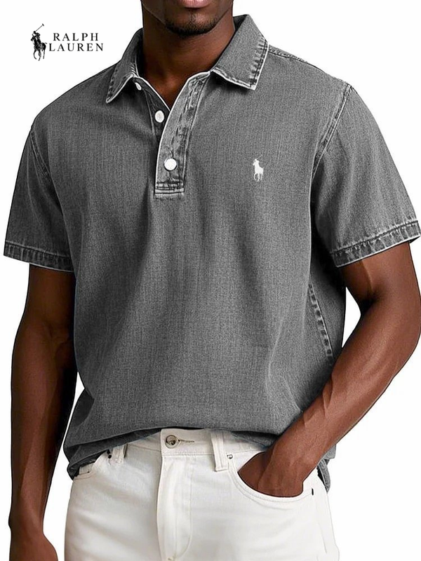Vintage Textured Everyday Polo Shirt