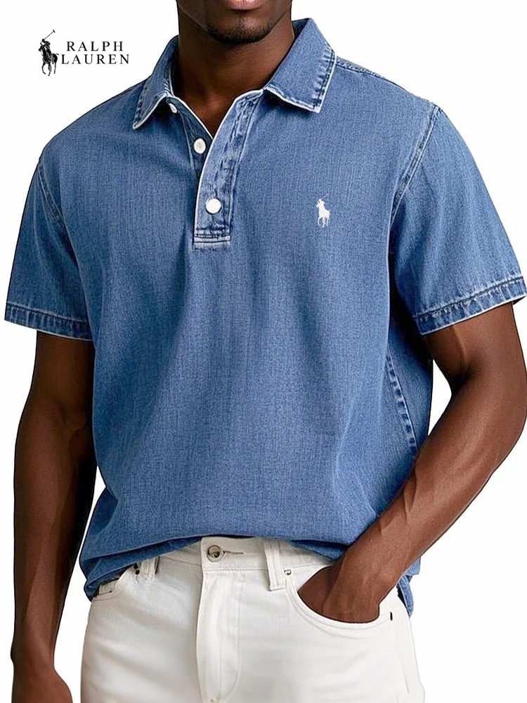 Vintage Textured Everyday Polo Shirt