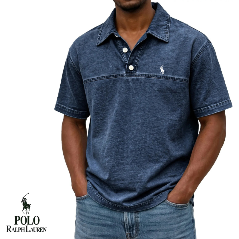 Vintage Washed Slim Polo Shirt