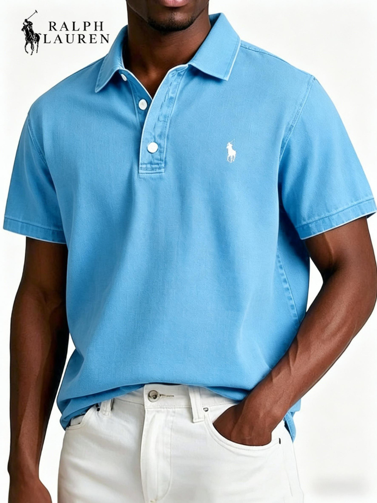Vintage Textured Everyday Polo Shirt